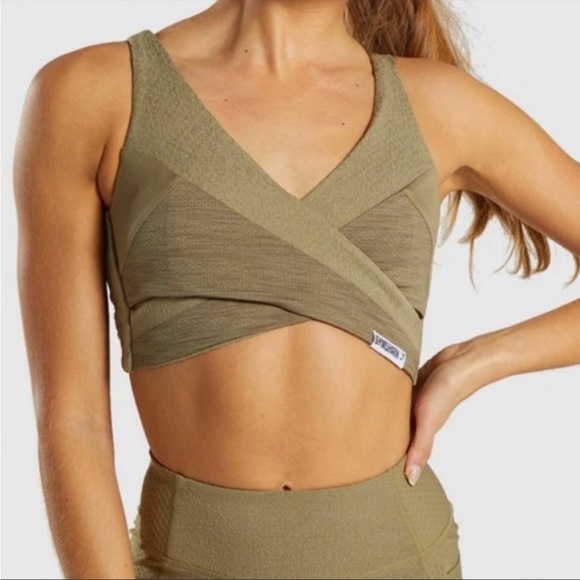 Gymshark Other - Gymshark True Texture Bralette - Khaki